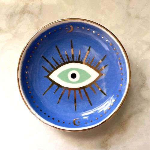 hand-painted ceramic dish - Parrotfish