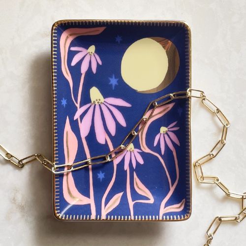 hand-painted ceramic dish - Parrotfish
