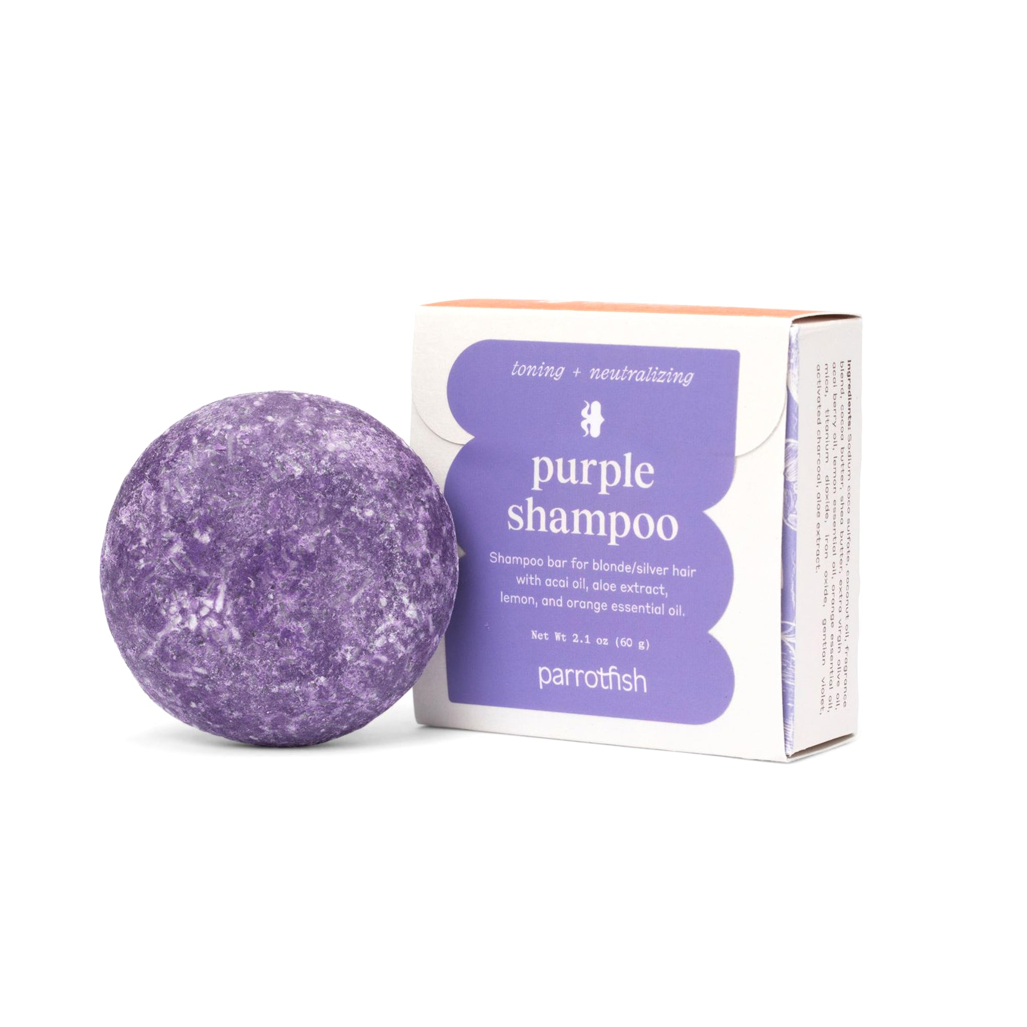 purple shampoo bar