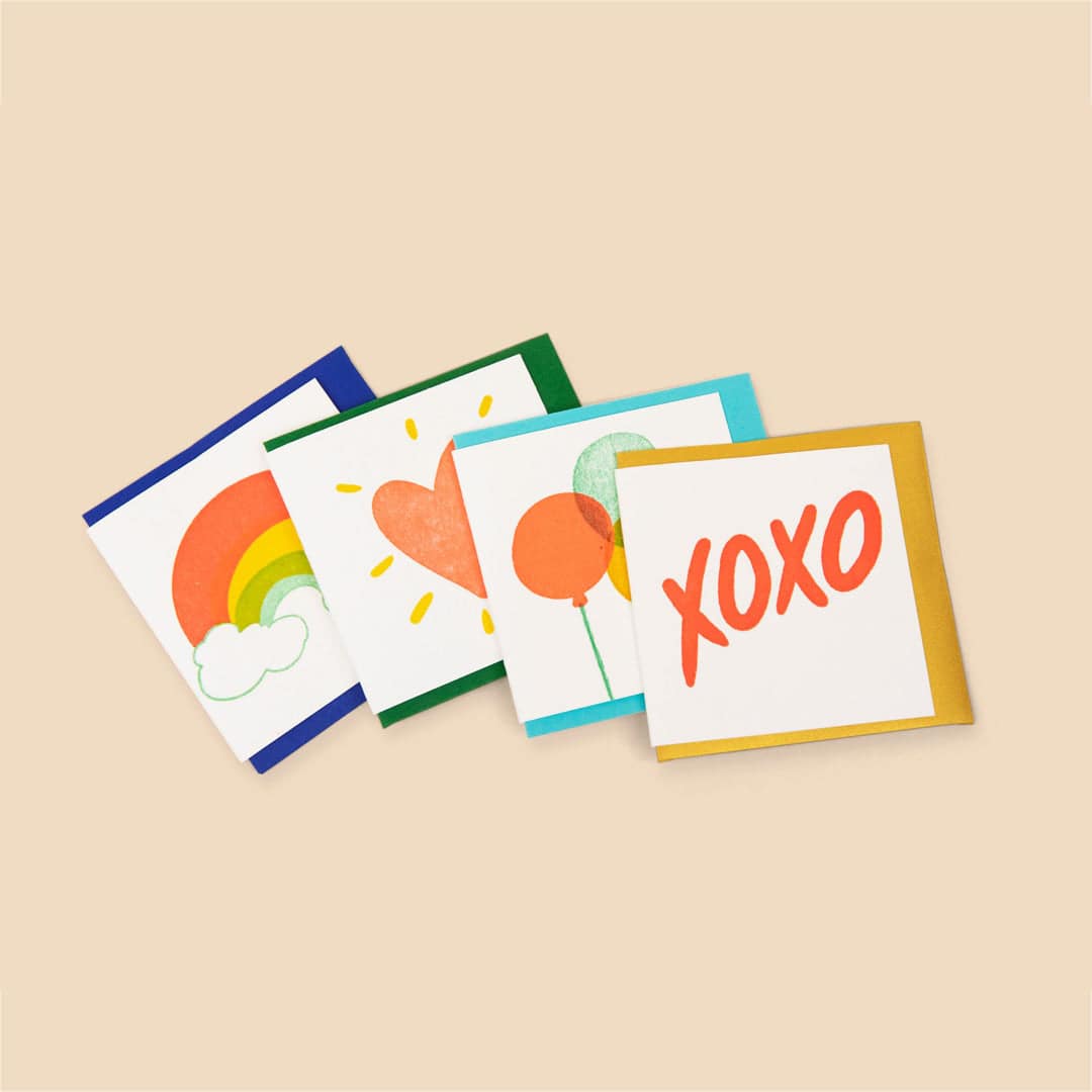 mini letterpressed card - Parrotfish