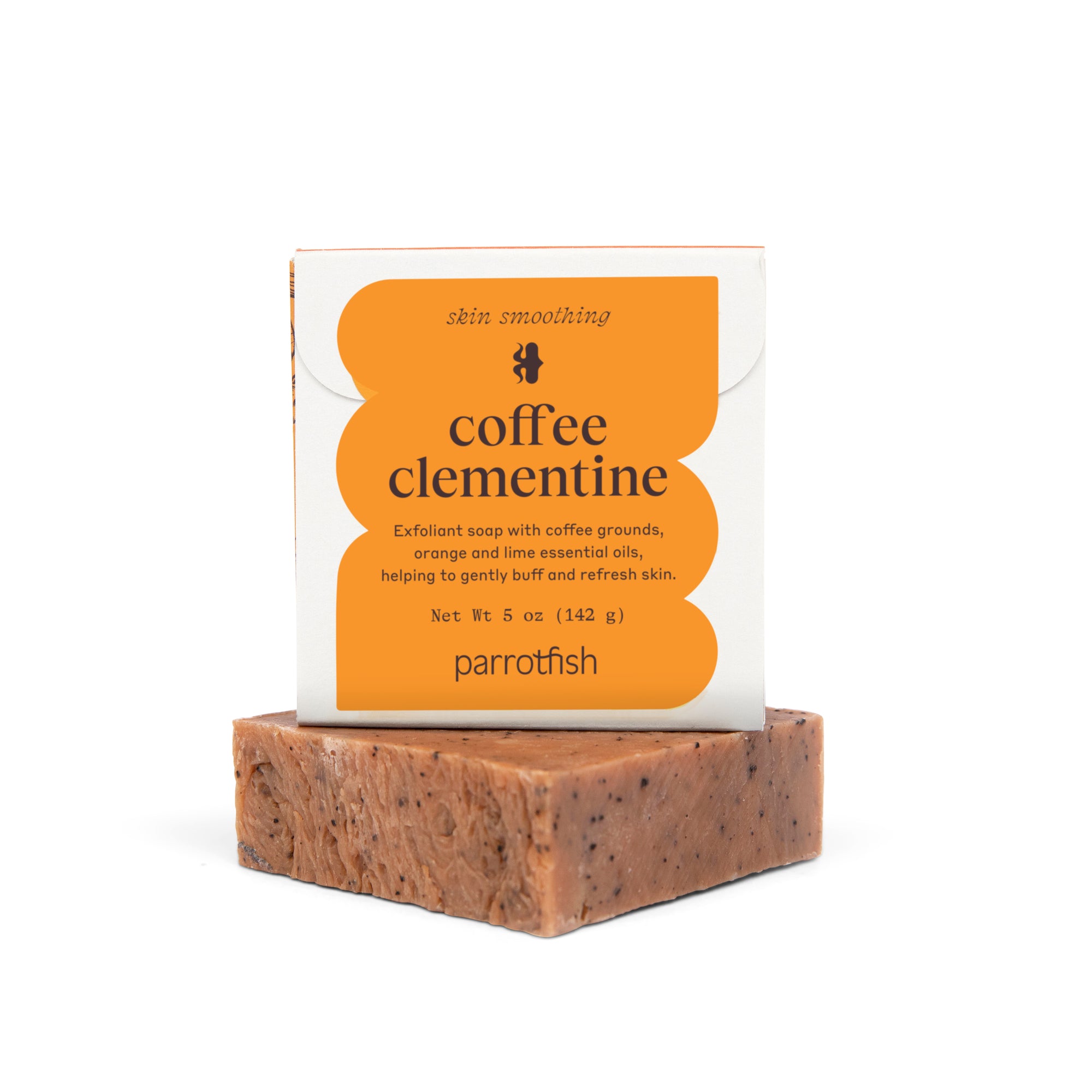 coffee clementine exfoliant soap bar