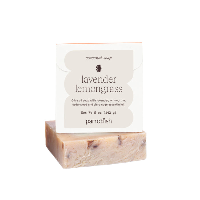 lavender lemongrass seasonal soap bar